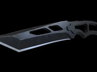 Tactical Knife Low-poly Game-ready PBR Low-poly 3D model