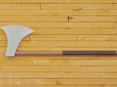 Low poly viking weapons Free low-poly 3D model