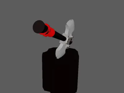 Ax 3d model fire extinguisher Low-poly 3D model