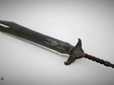 Sword of Life Stealing  Low-poly 3D model