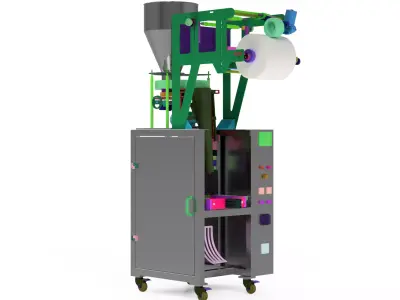 Advanced 3D Modeling for Compact Quantitative Packaging Machines 3D model