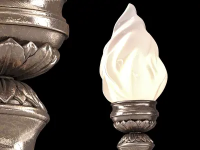 Ombres et Facettes torche louis wall light 3D model