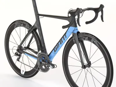 Giant Propel Advanced Sl-2 Black-Blue Sprinter Bicycle 3D model