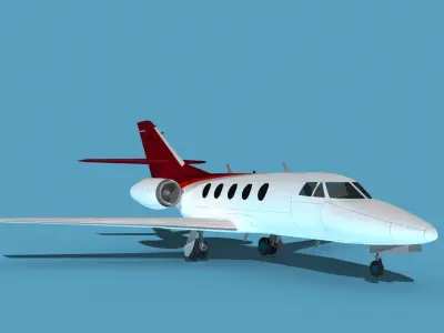 Dassault Falcon 20 V14 3D model