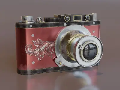 Vintage Leica Camera 3D model