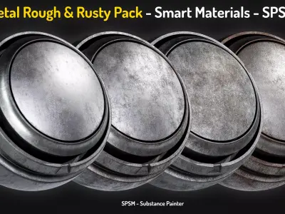 25 Metal Rough And Rusty Smart Material Texture