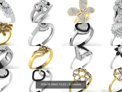 3DM 55 RING FILES 3D Model Pack