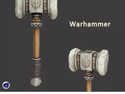 Warhammer Free low-poly 3D model
