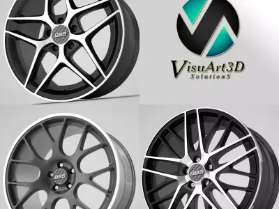 BBS rims 3D model