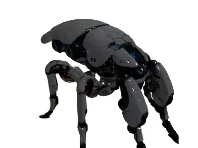 SciFi Robotic Insect Exploration Drone Low-poly 3D model