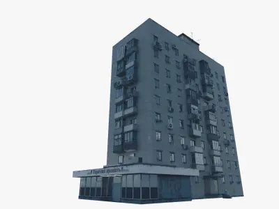Brezhnevki Naberezhnaya Lenina 27 3D model