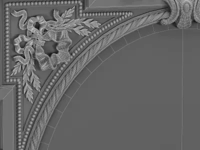 victorian mirror 3D model