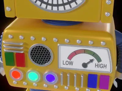 Toy Robot 3D model 2