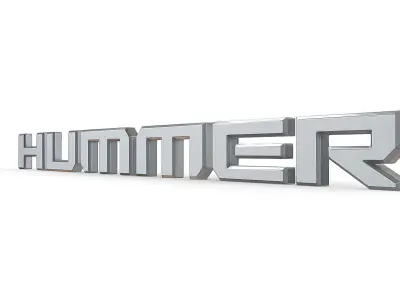 hummer new logo 3D model