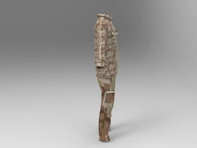 Desert Military Set 3D Model Pack