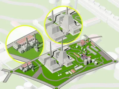 HEAT POWER PLANT 3D model