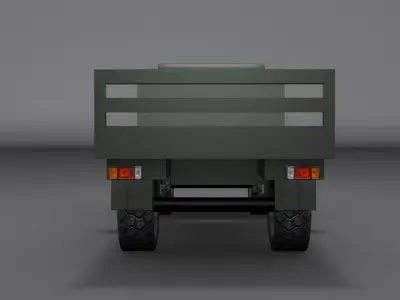 Leyland DAF Cargo Truck Low-poly 3D model