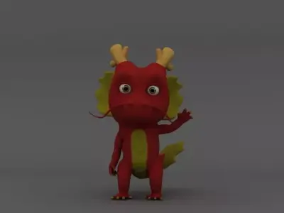 Pet Dragon  Low-poly 3D model