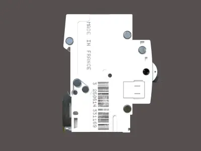 Hager 1-pole circuit breaker 3D model