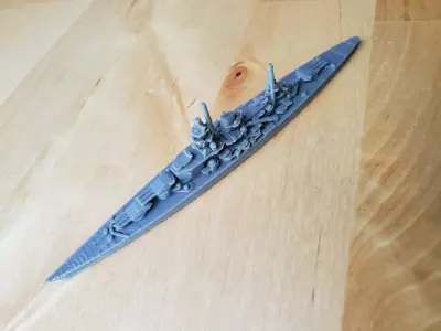 German Scharnhorst Class Battleship 3D print model