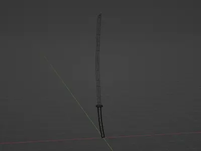 Katana sword Free 3D model order