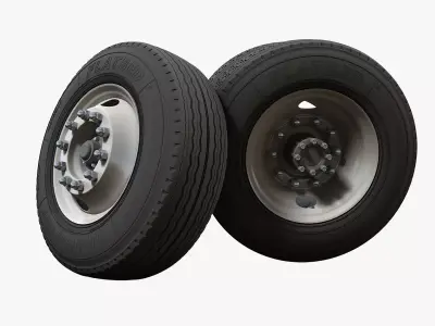 Truck steel wheels  3D model