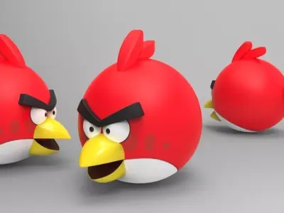Angry Birds Red  Free 3D model