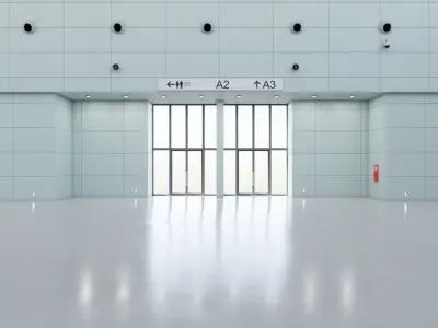 Exhibition Hall Interior 1 3D model
