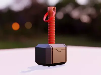 Thor Hammer free Free 3D model