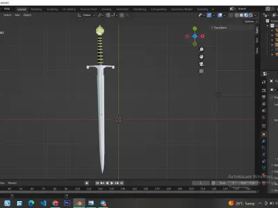 Blackfyre from House of th Dragons 3D model