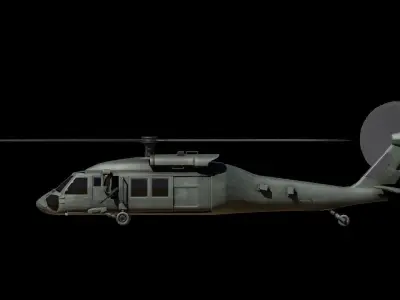UH60 Black Hawk Free 3D model