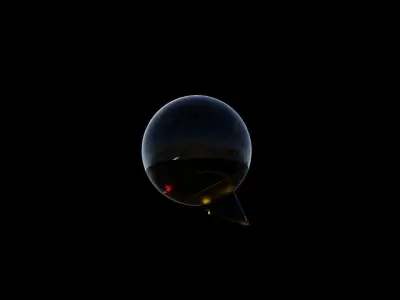 Sphere futuristic aircraft 3D model