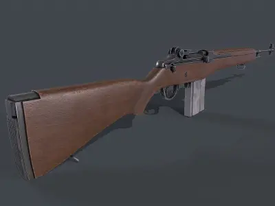 M14 rifle Low-poly 3D model buy