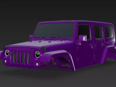 jeep body 3d model 3D model purchase