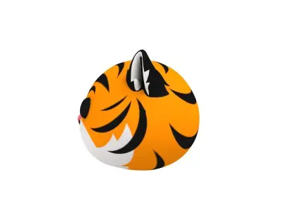 Tiger Head 3D model purchase