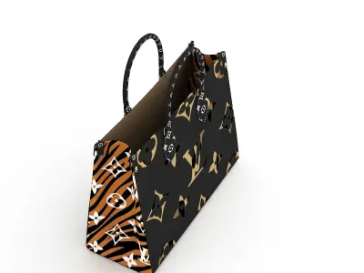 Louis Vuitton Leather Bag 8 3D model