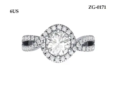 Wedding Ring  3D print model 195