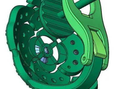 rose earrings 3D print model