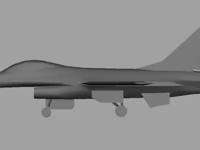 General Dynamics F-16 Fighting Falcon Low-poly 3D model purchase