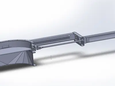 DIAMETER 1120 mm SLIDE VALVE- SLIDE GATE 3D model