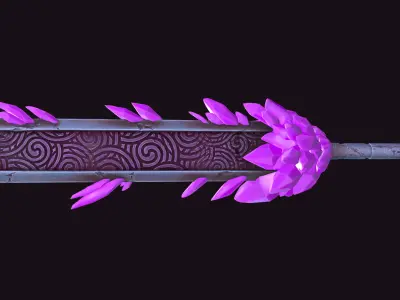 Monolithic Sword - Game Ready - Low-poly 3D model