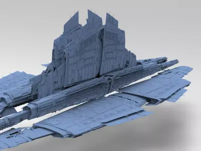 Alien Ship pyramid design 12  3D model