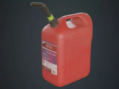 Fuel Can 6B Low-poly 3D model