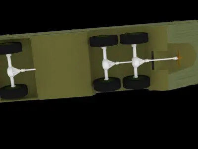 Anfibio DUKW Free 3D model