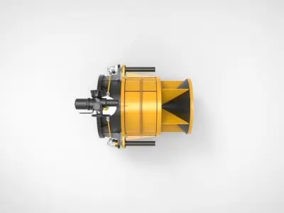 cone valve marine system 3D model