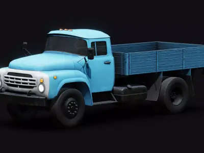 Soviet Truck Low-poly 3D model