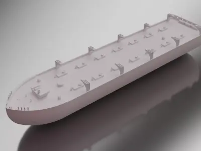 New Oase Industrial Tanker Ship Cargo Vessel 3D model