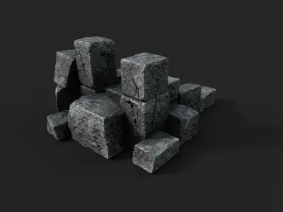 Old Stairs Low-poly 3D model buy