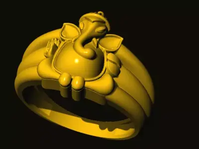 ganesh ring 3D print model order
