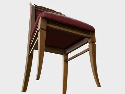 Dining Chair Low-poly 3D model